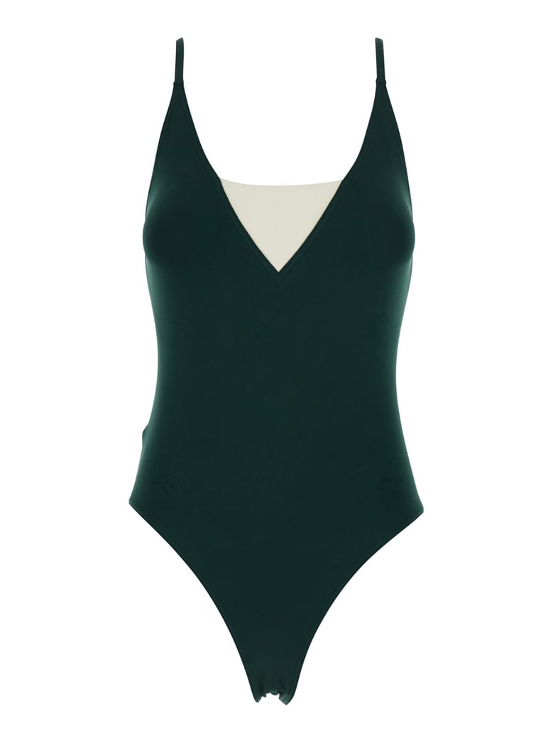 one-piece swimsuit entrevue green by Selfnex