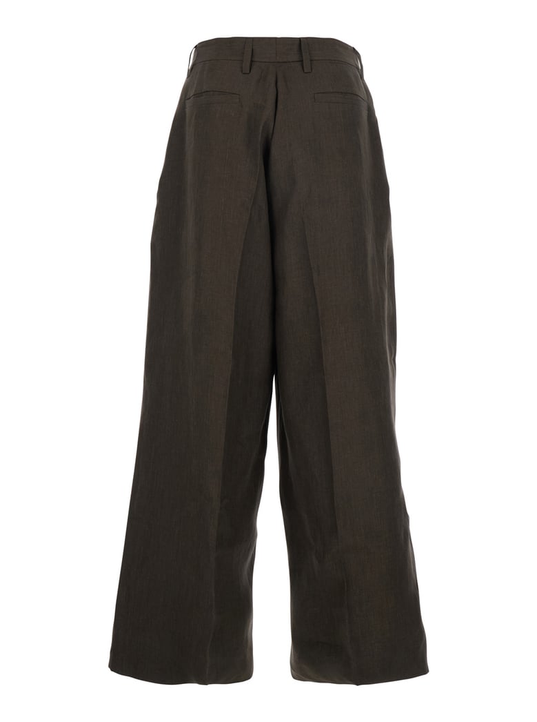 trousers, brown linen by Selfnex