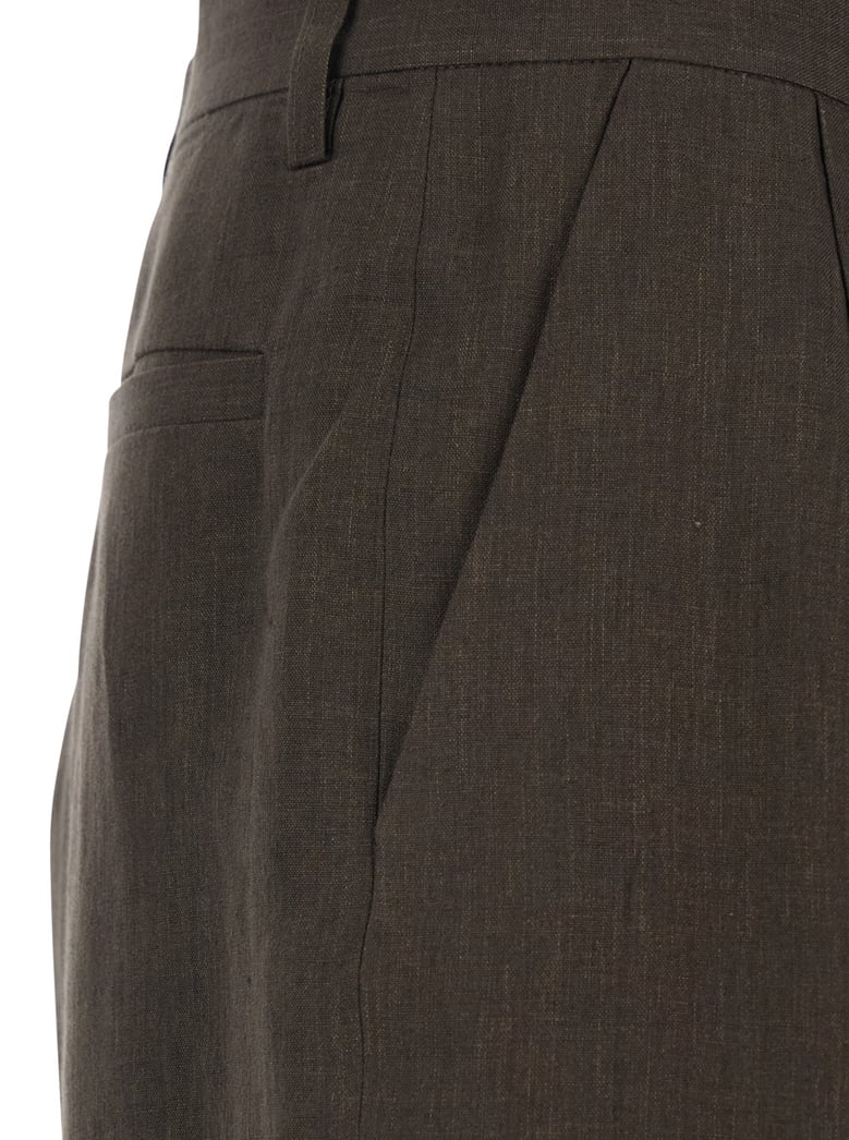 trousers, brown linen by Selfnex