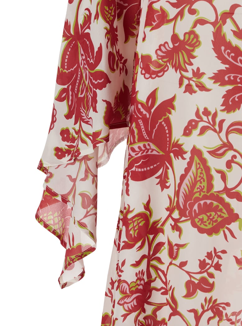 maxi dress v-neck multicolour by Selfnex