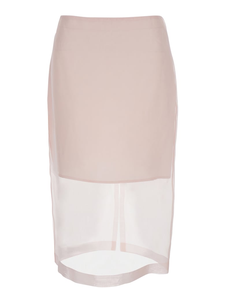 skirt in pink silk by Selfnex
