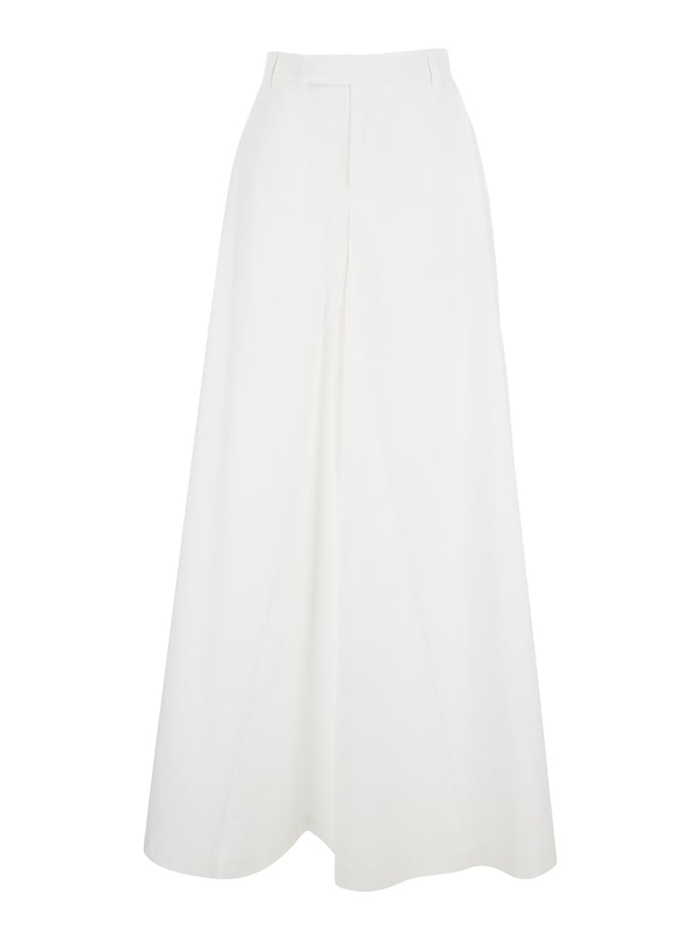 wide five-pocket trousers white by Selfnex