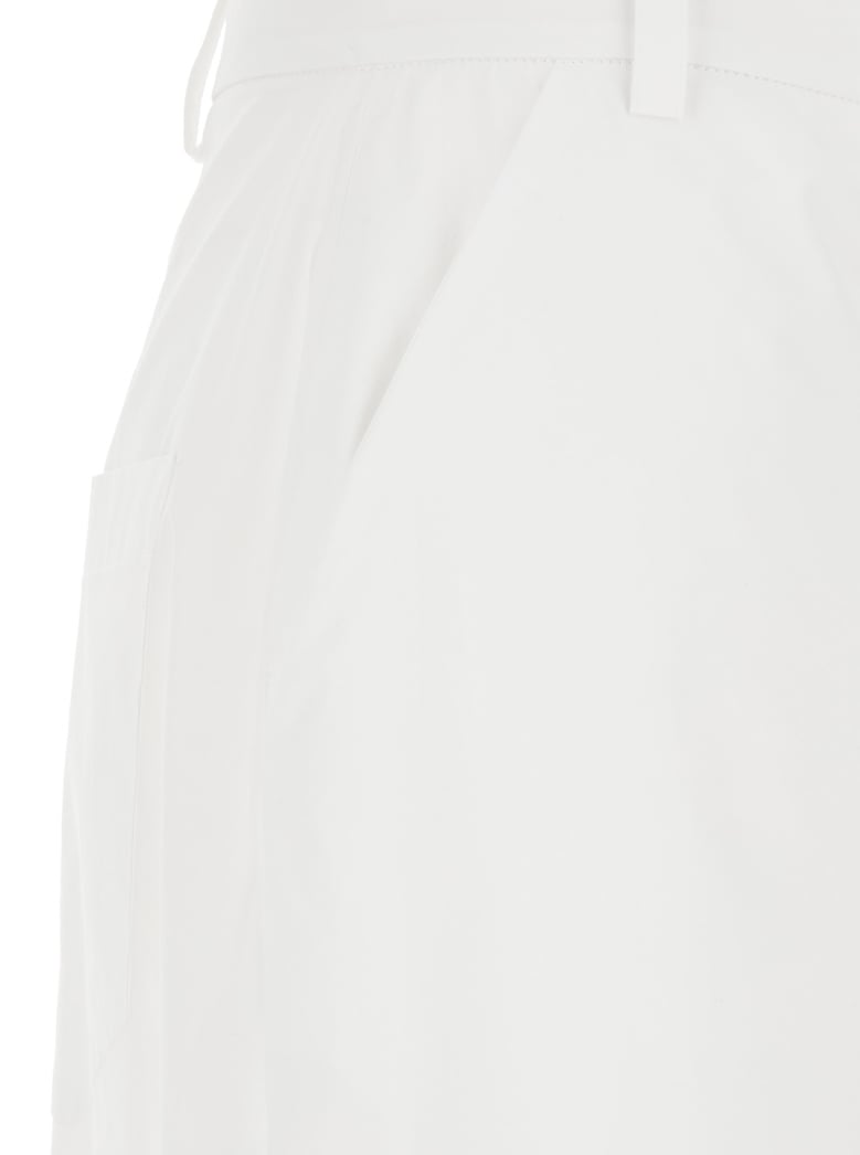 wide five-pocket trousers white by Selfnex
