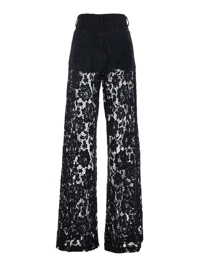 five-pocket trousers black lace by Selfnex