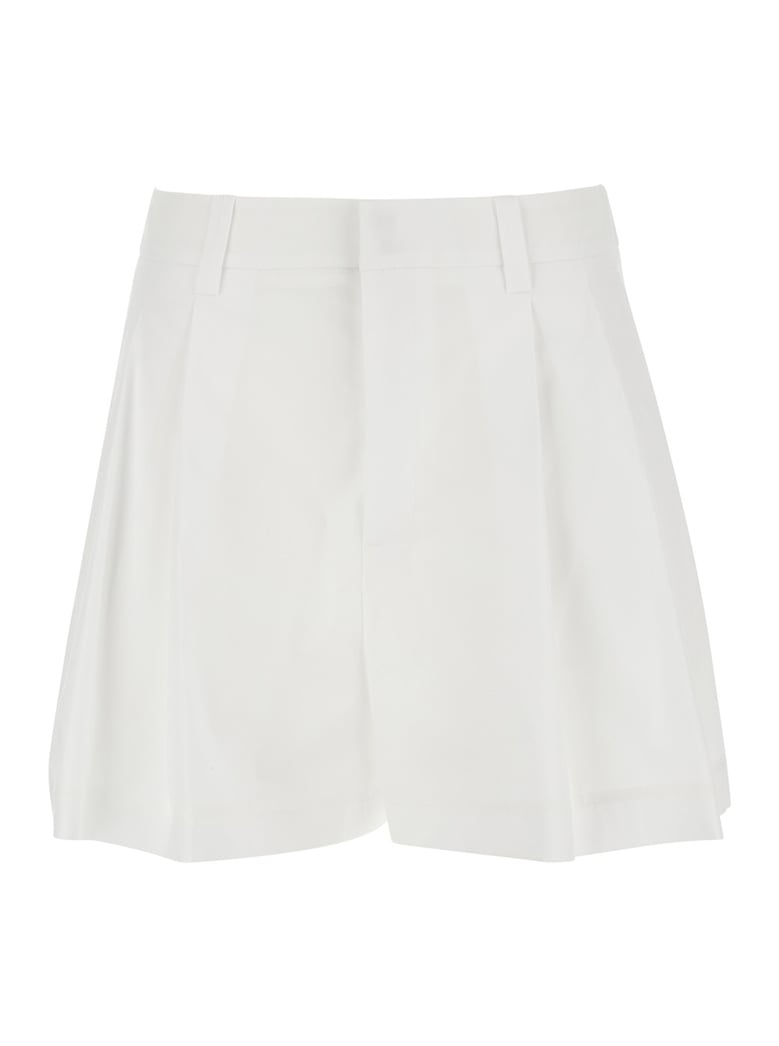 shorts cotton popeline white by Selfnex