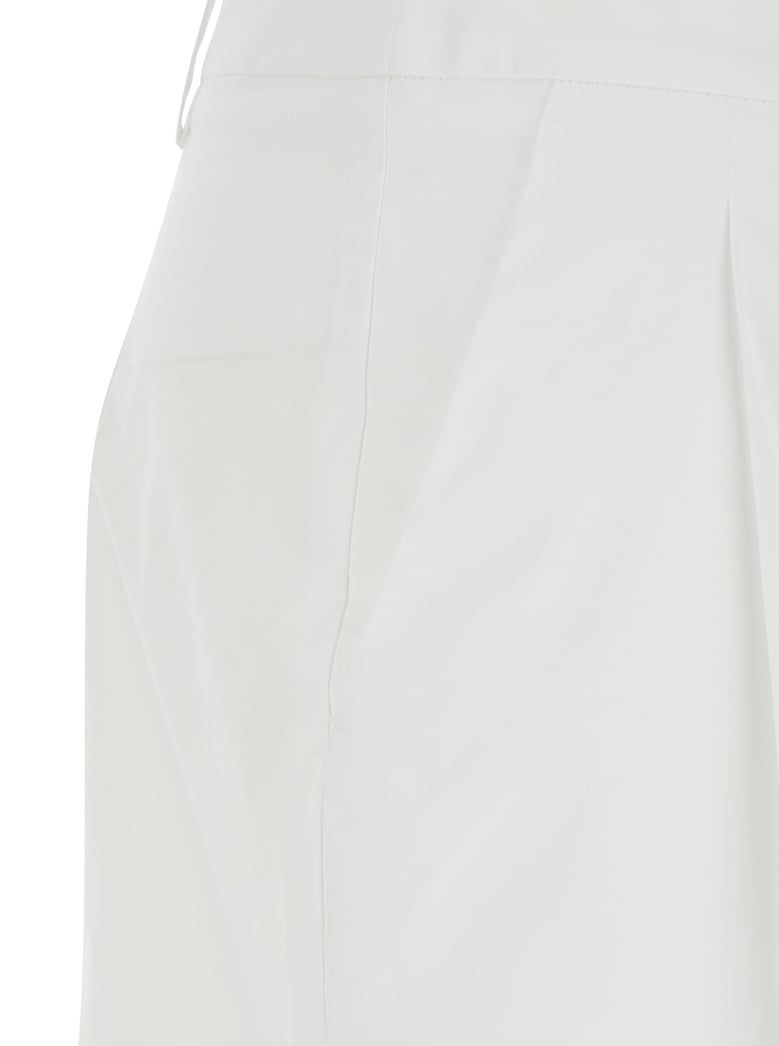 shorts cotton popeline white by Selfnex