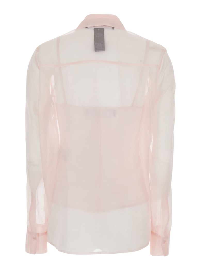 silk shirt pink by Selfnex