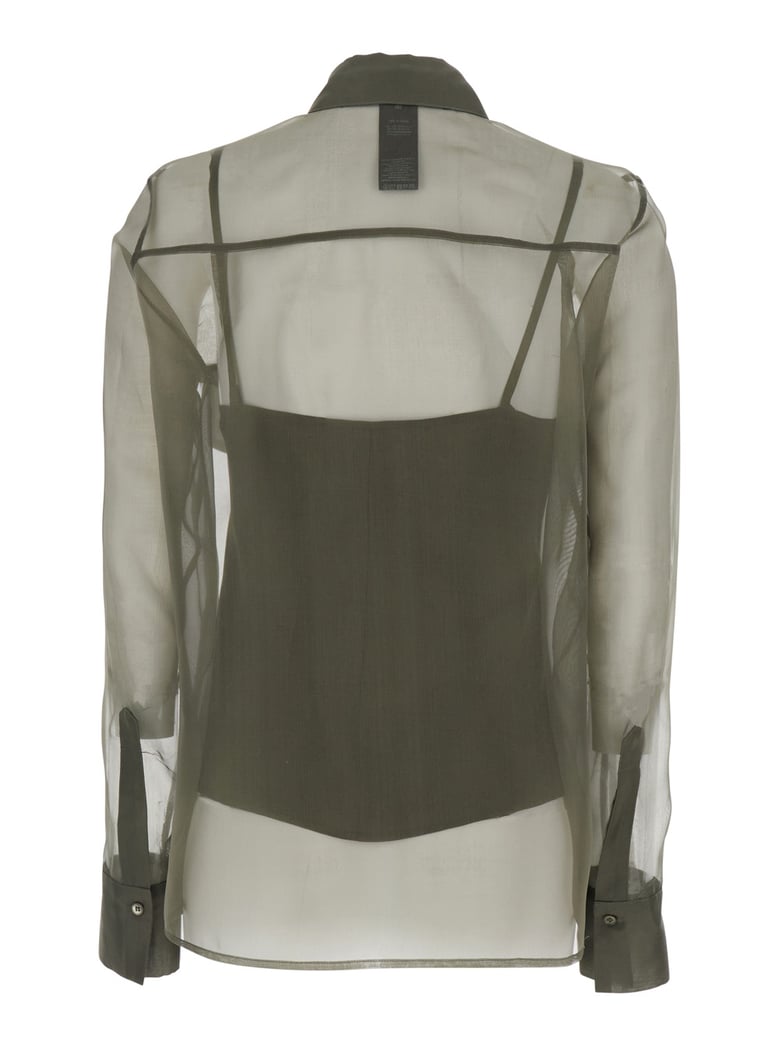 shirt silk green by Selfnex