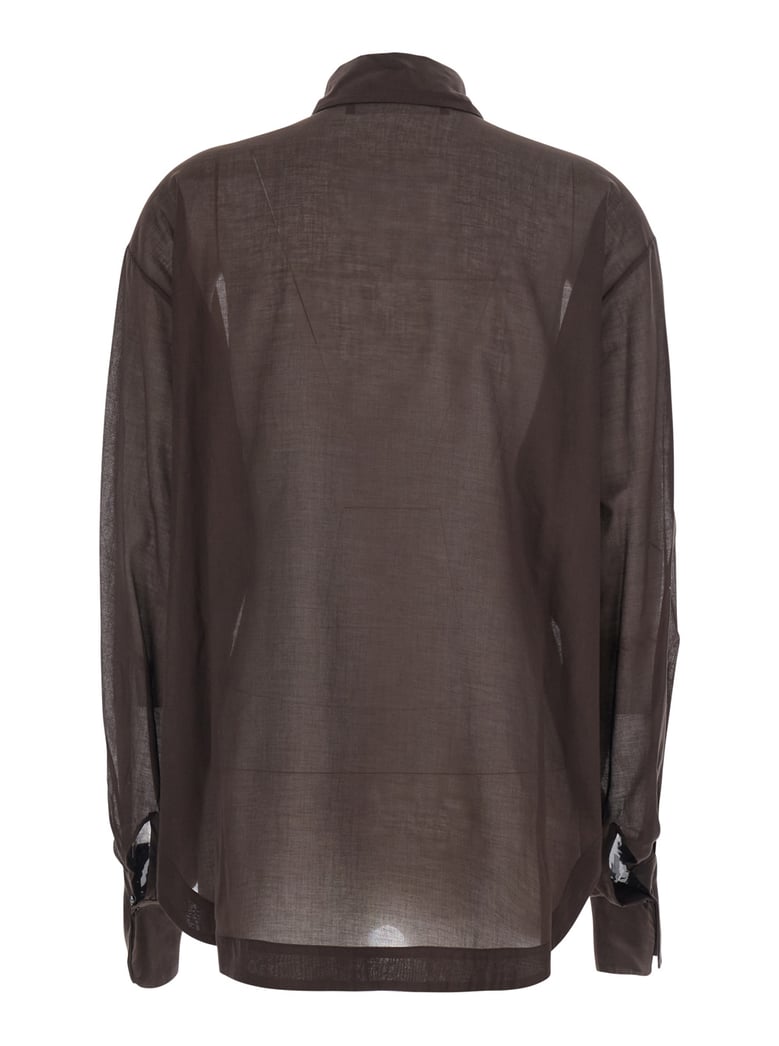 blouse brown by Selfnex