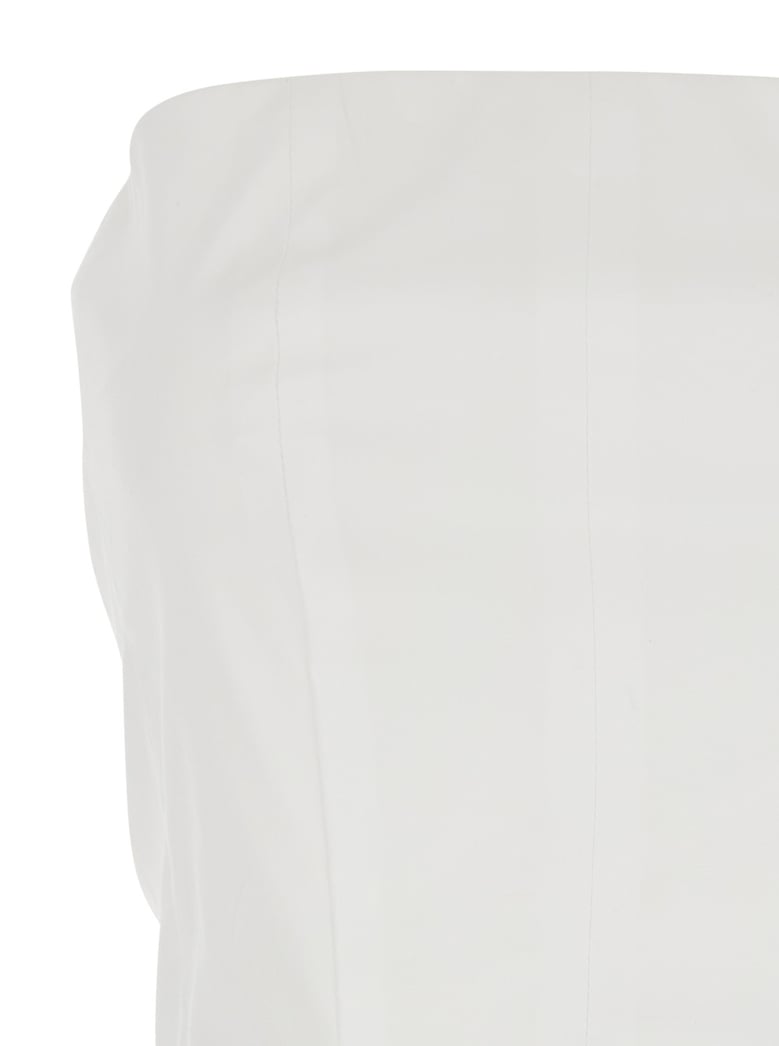 bustier top white cotton by Selfnex
