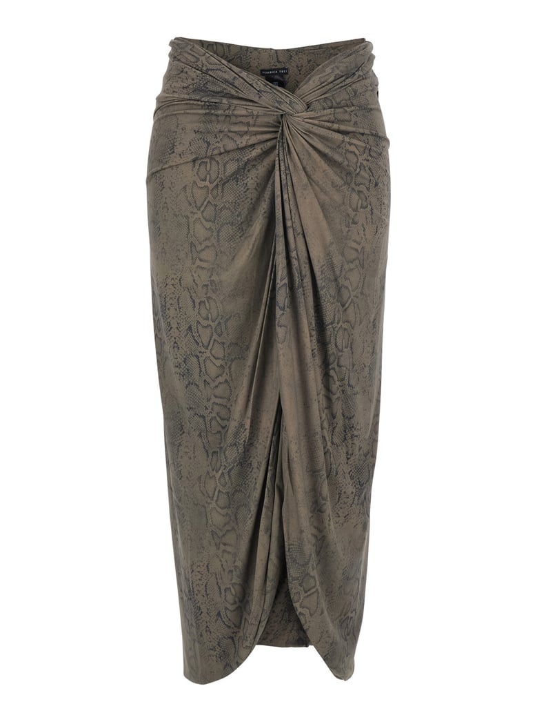 skirt green polyamide by Selfnex