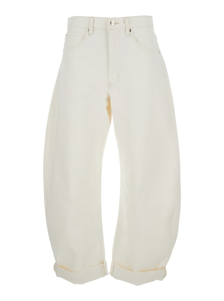 jeans the bubble white denim by Selfnex