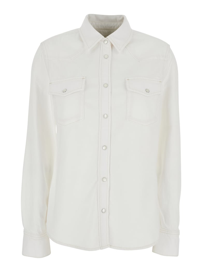 shirt white classic collar by Selfnex