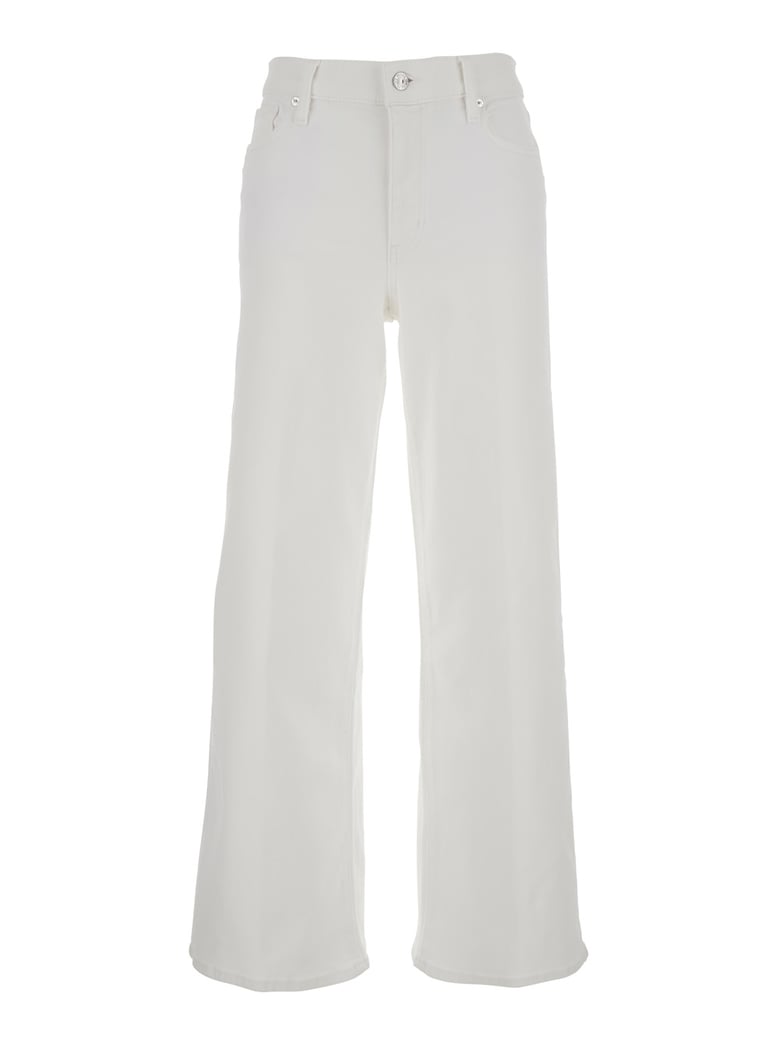 jeans le slim palazzo white denim by Selfnex