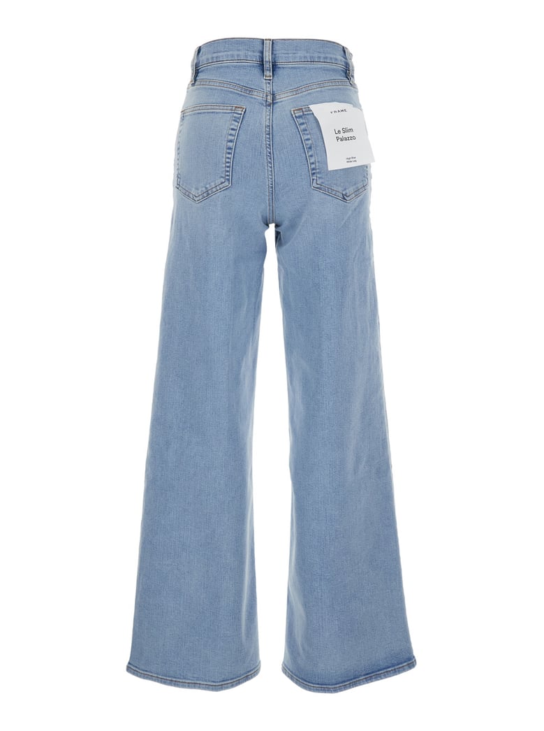 jeans le slim palazzo light blue denim by Selfnex
