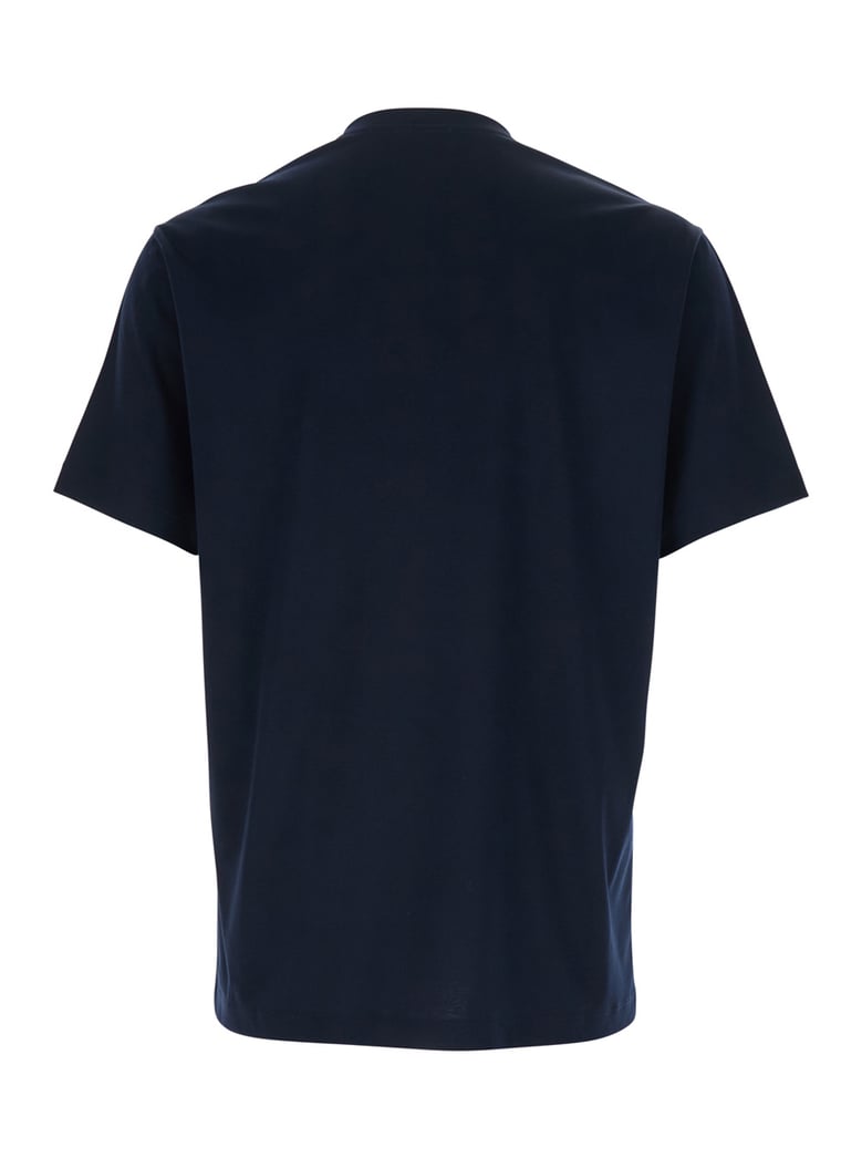 t-shirt crew neck blue cotton by Selfnex