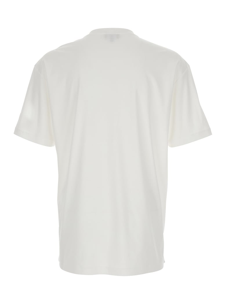 crew neck t-shirt white cotton by Selfnex