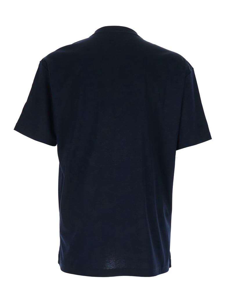 t-shirt with raised collar, blue by Selfnex