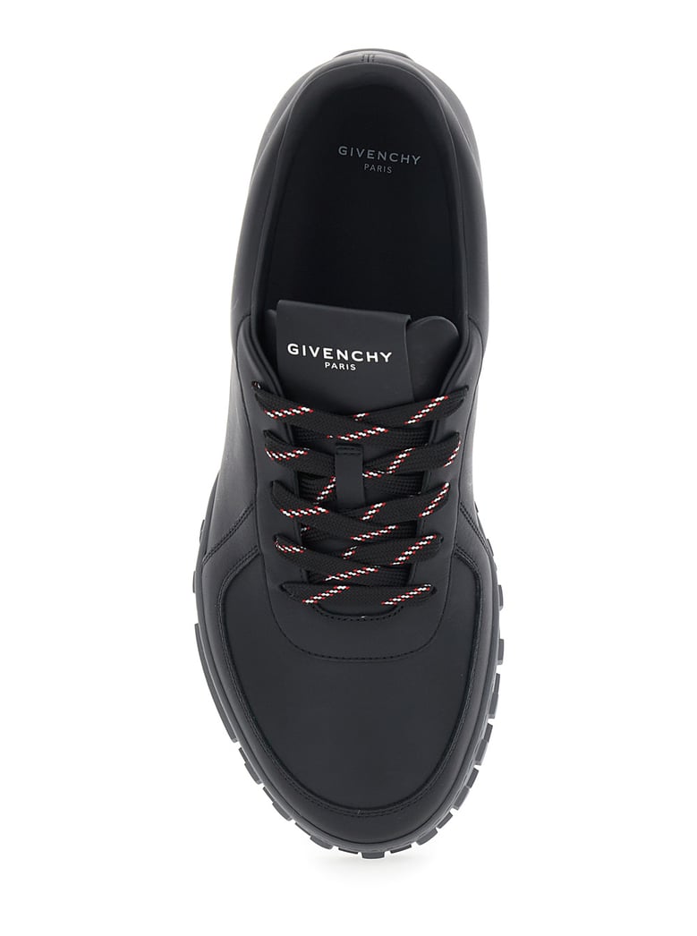 low top sneakers glide black leather by Selfnex