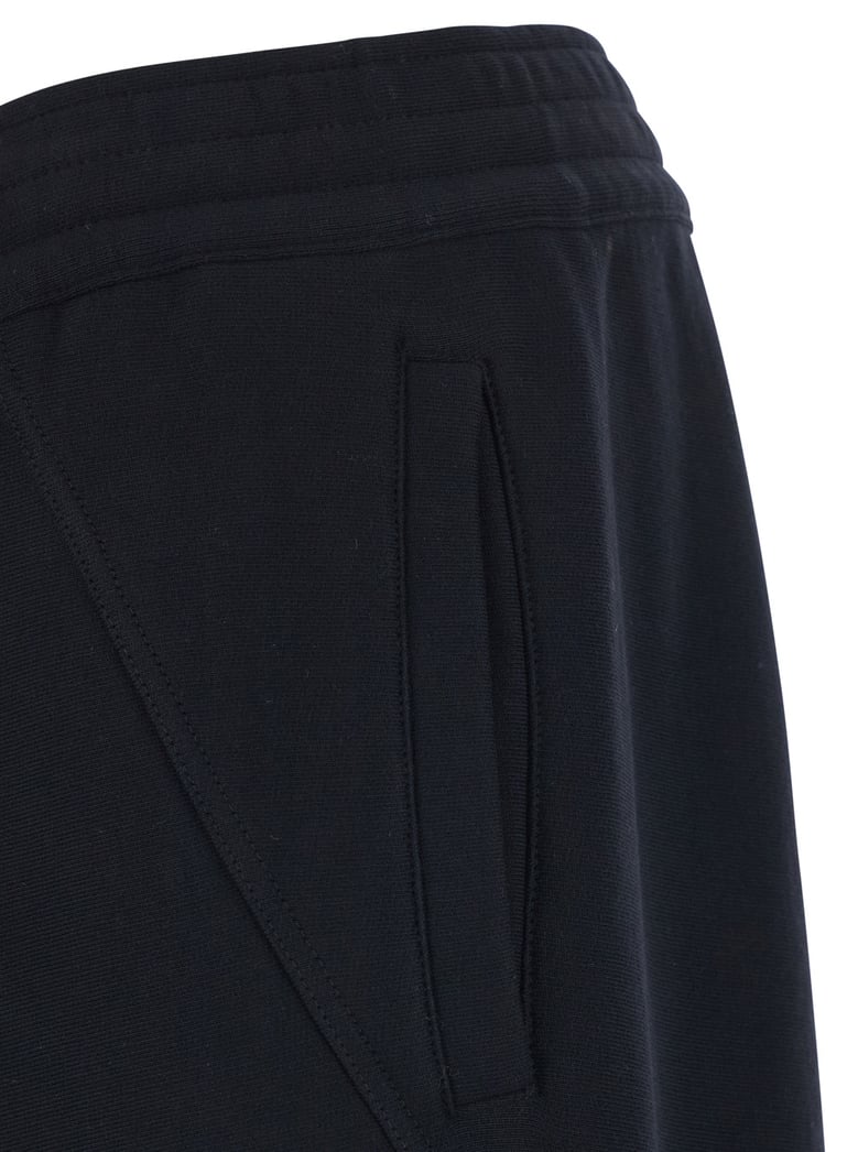 trousers cotton black elastic waist by Selfnex