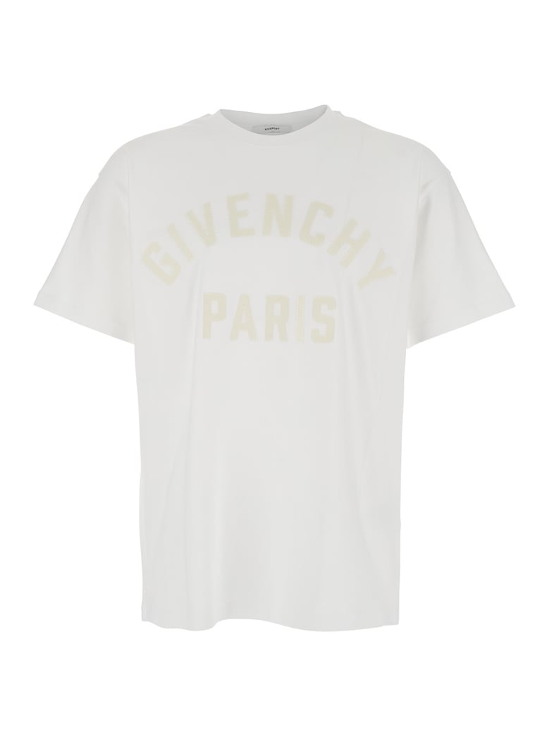 t-shirt with maxi logo, white by Selfnex