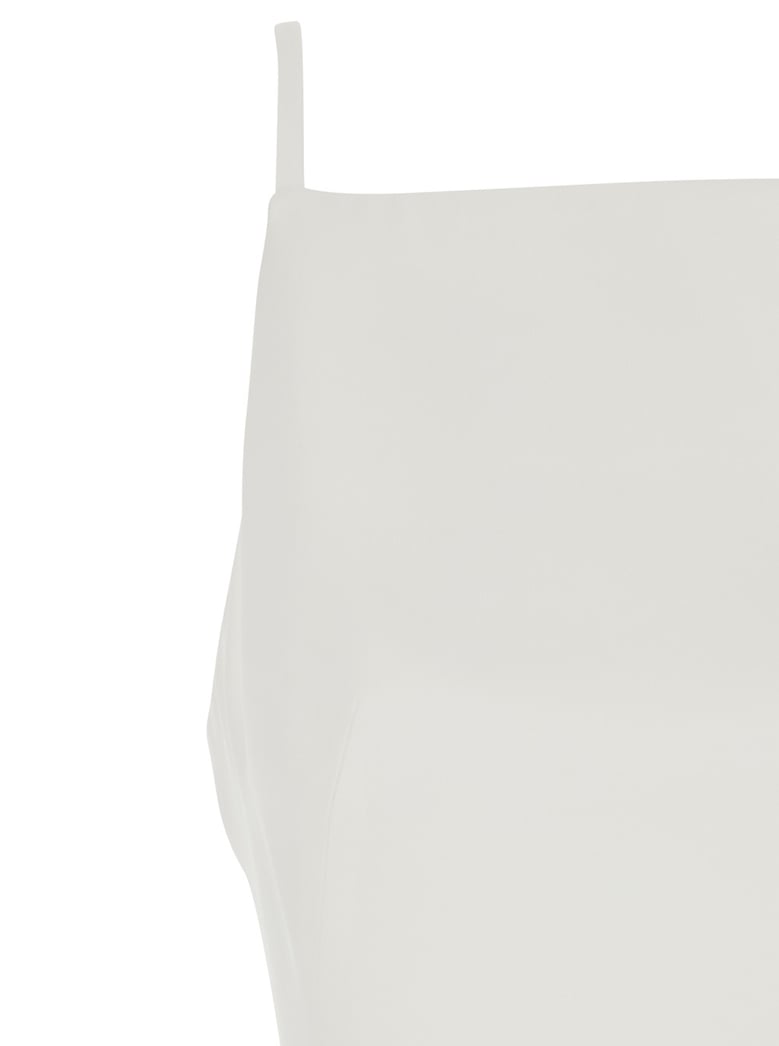 long dress white viscose blend by Selfnex