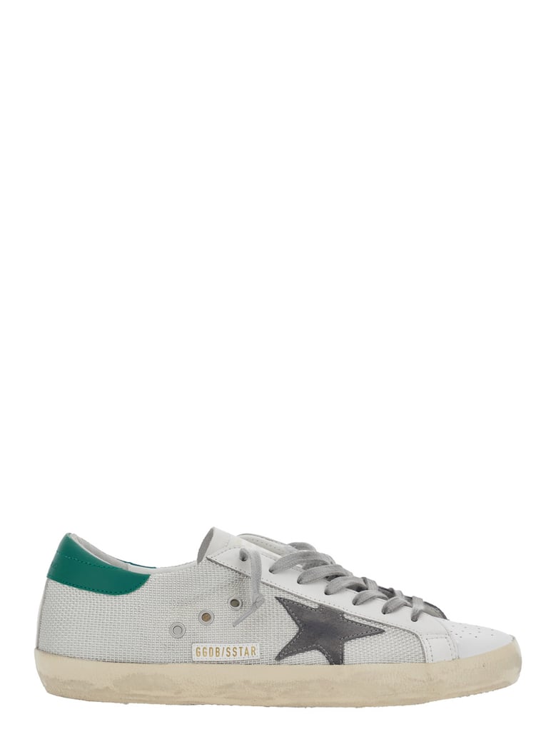 white low-top sneaker with star patch by Selfnex