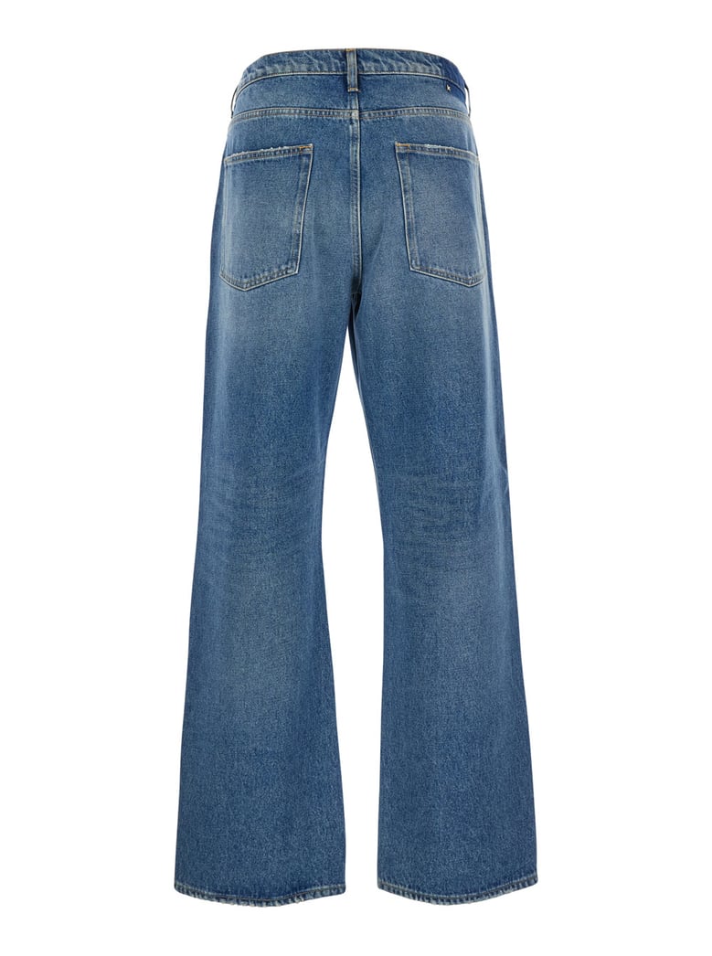 jeans wide leg blue denim by Selfnex