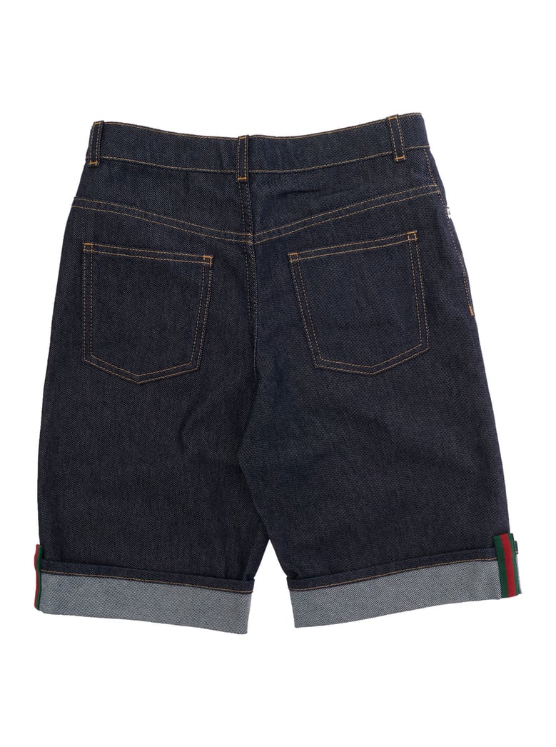 shorts logo blue cotton by Selfnex