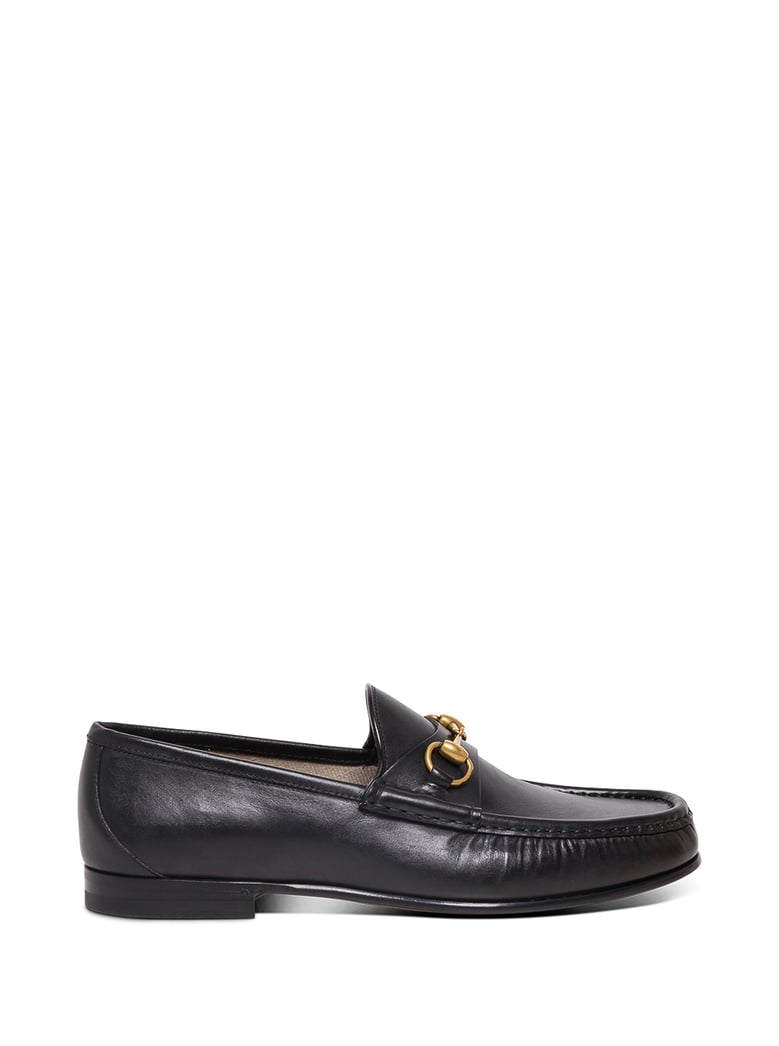 loafers with horsebit, black leather by Selfnex