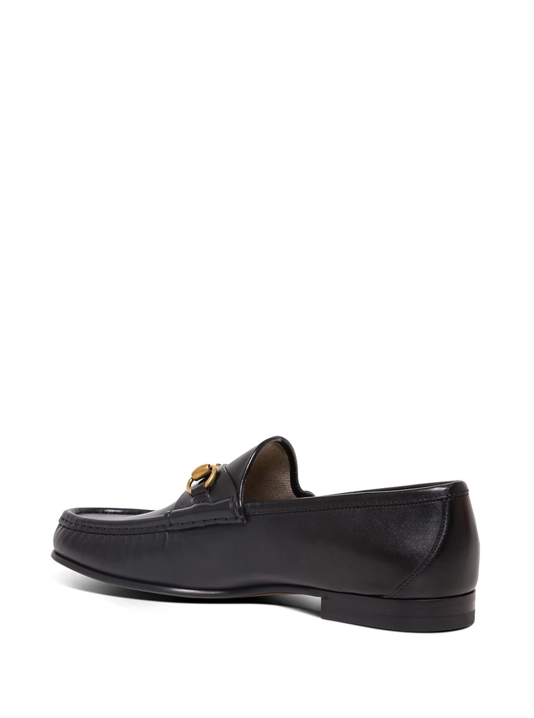 loafers with horsebit, black leather by Selfnex