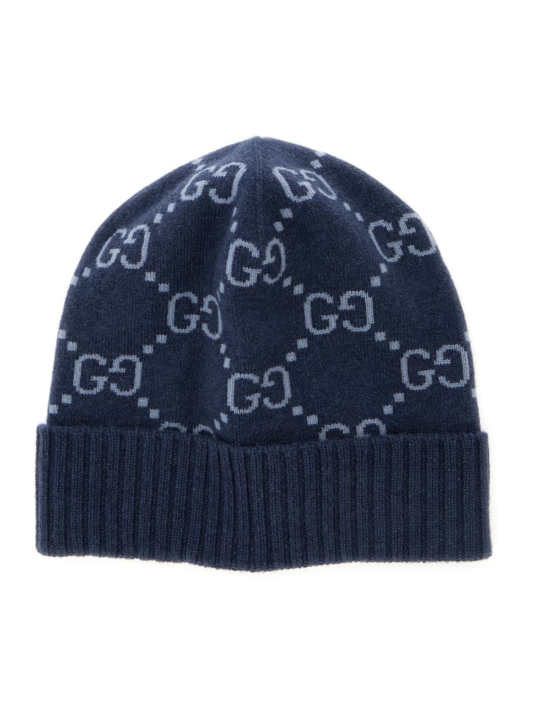 hat gg all-over blue cashmere cuff by Selfnex