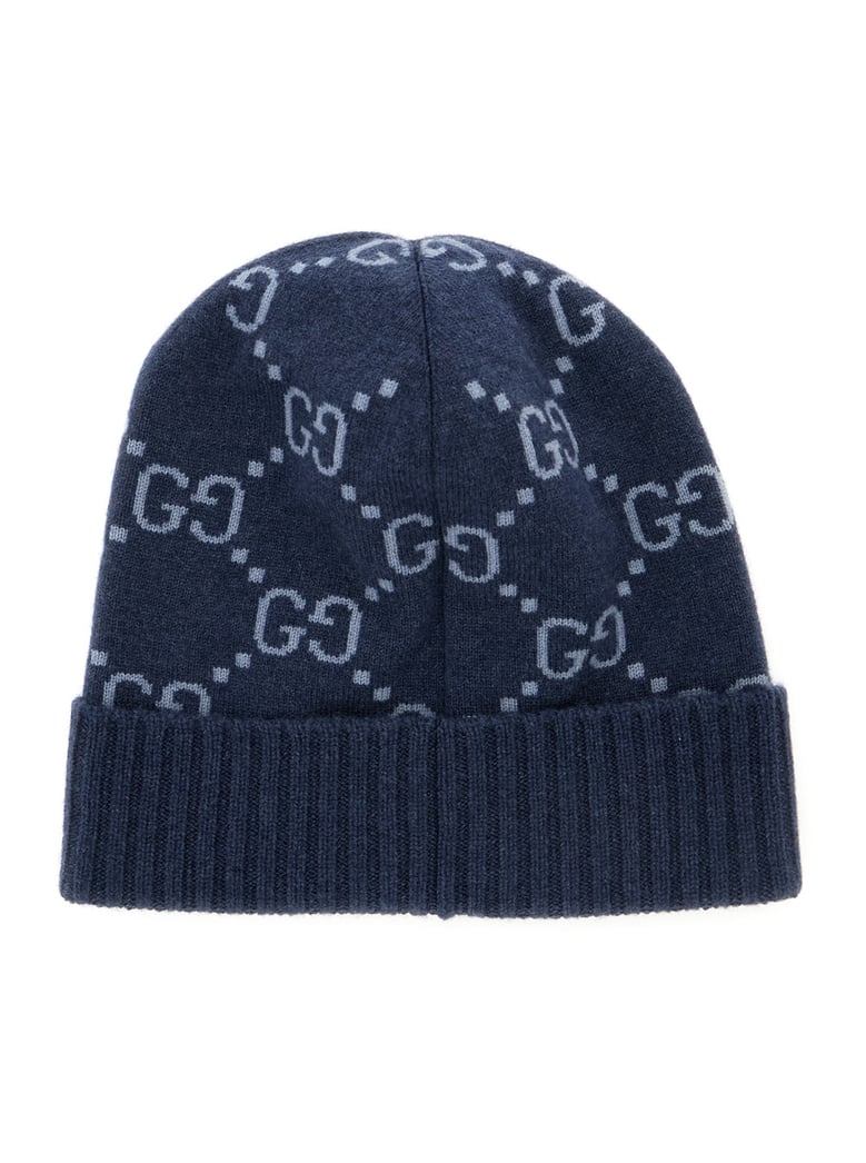 hat gg all-over blue cashmere cuff by Selfnex