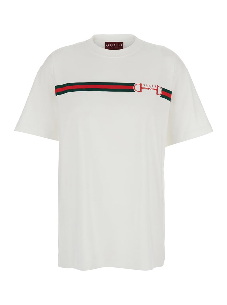 crew neck t-shirt white cotton by Selfnex