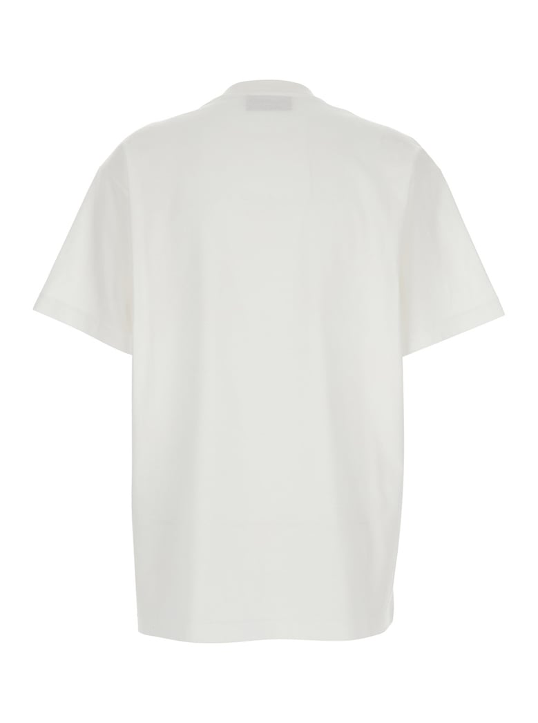 crew neck t-shirt white cotton by Selfnex