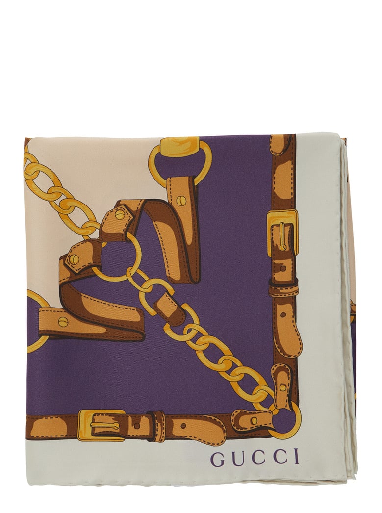 square scarf multicolour silk by Selfnex