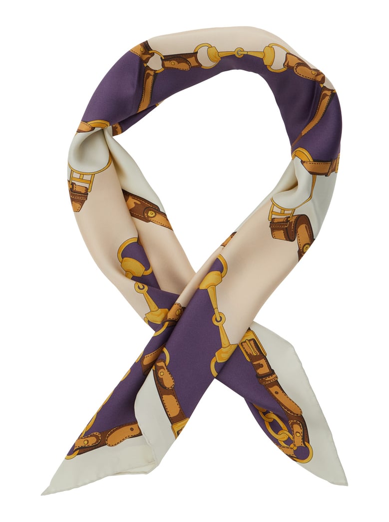 square scarf multicolour silk by Selfnex