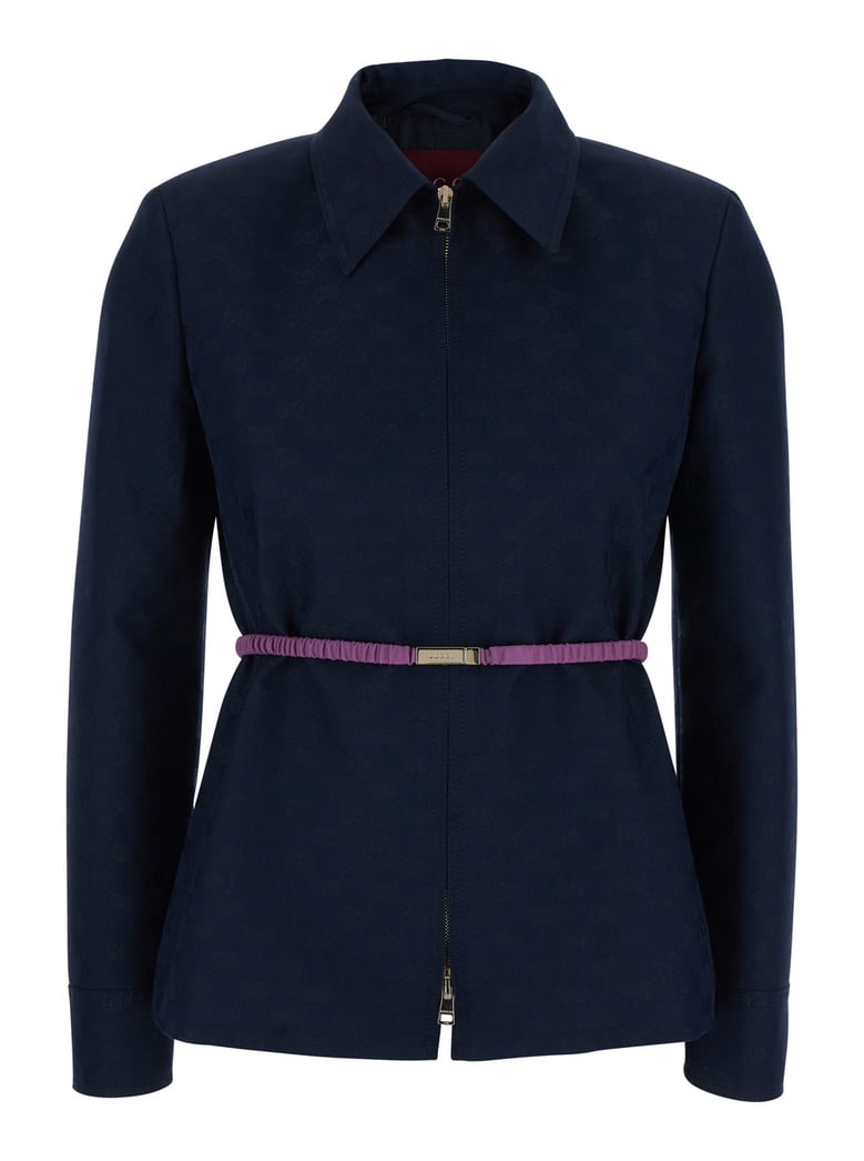 jacket with classic collar — blue by Selfnex