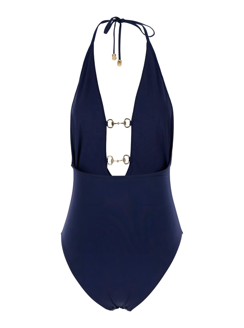 one-piece swimsuit blue by Selfnex