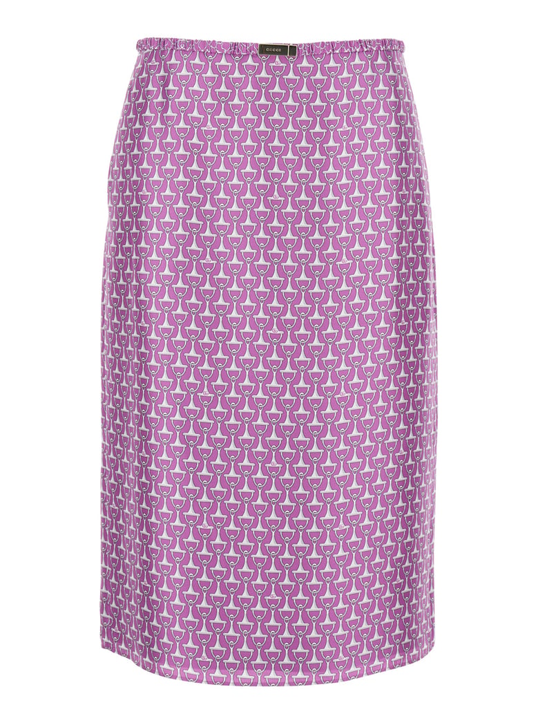 skirt violet silk by Selfnex