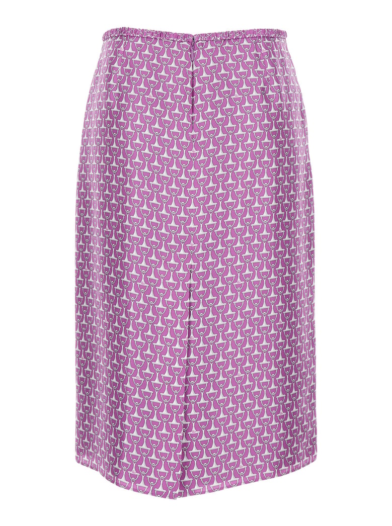 skirt violet silk by Selfnex