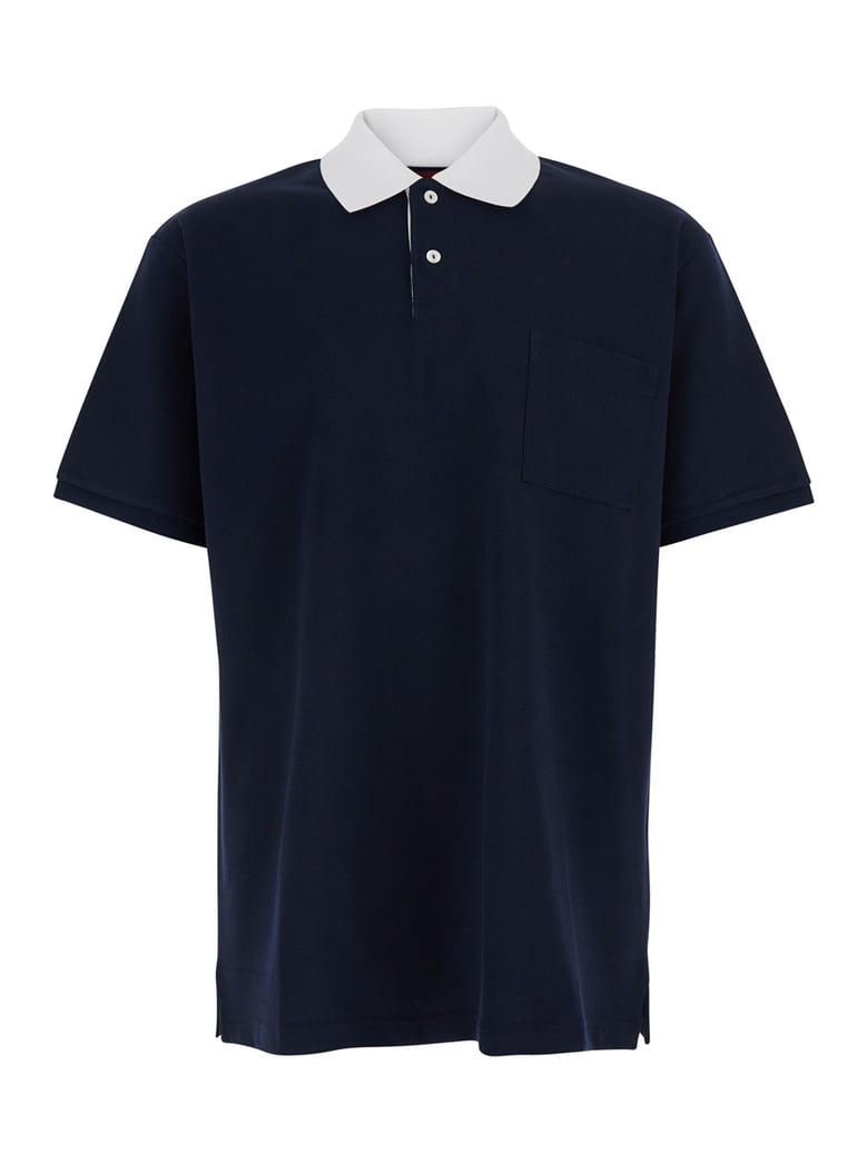 t-shirt piquet + web blue by Selfnex