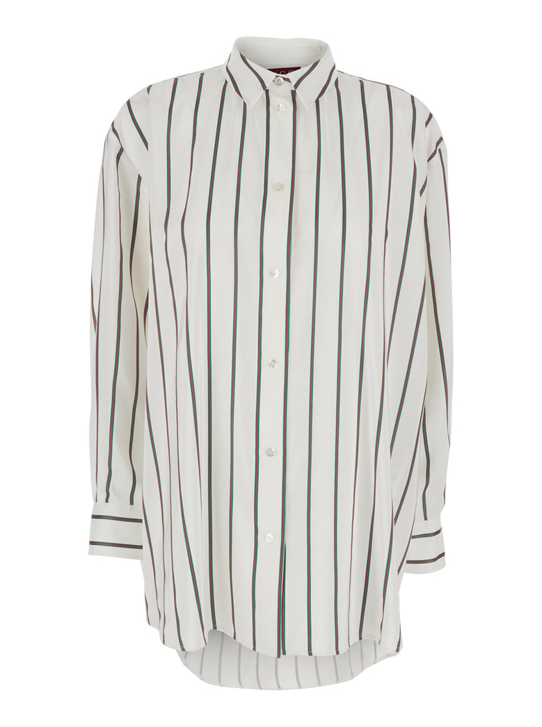 shirt in white silk by Selfnex