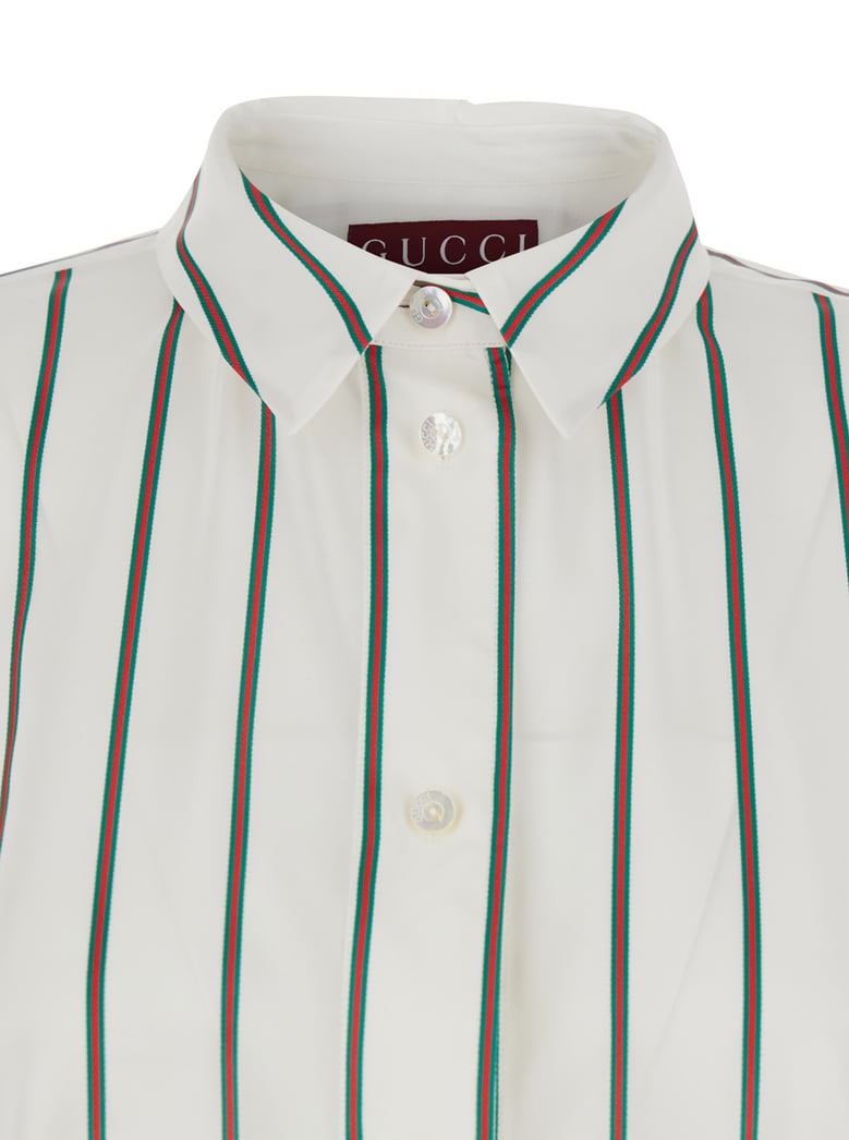 shirt in white silk by Selfnex