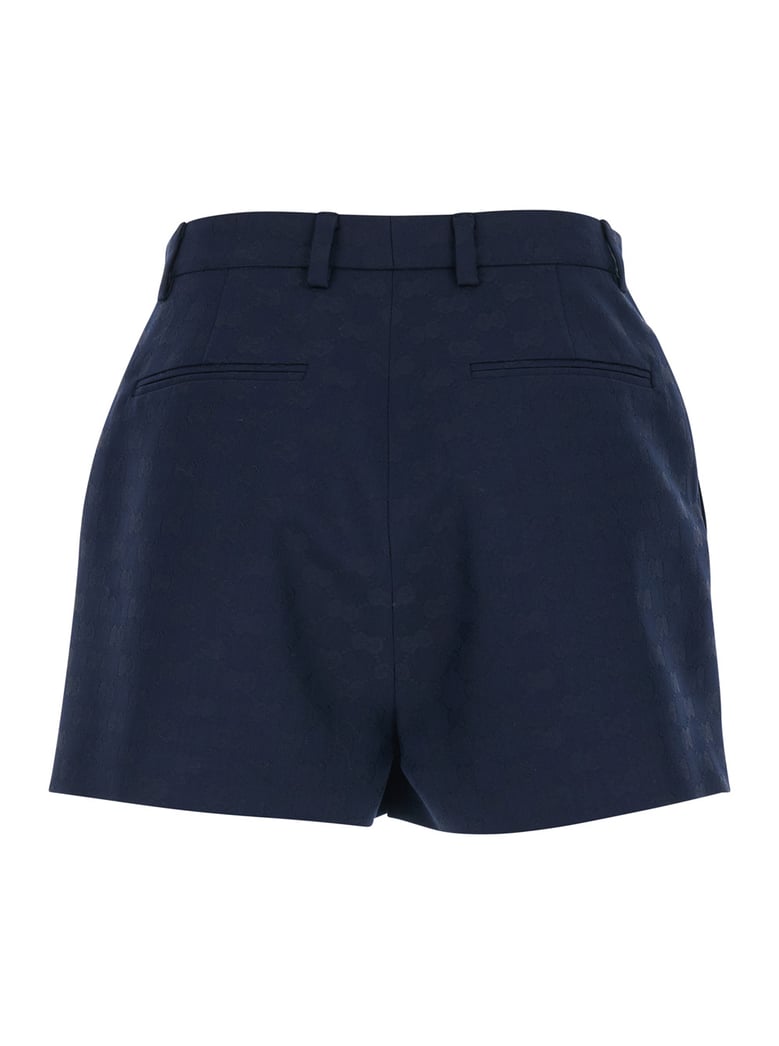shorts blue cotton-blend by Selfnex