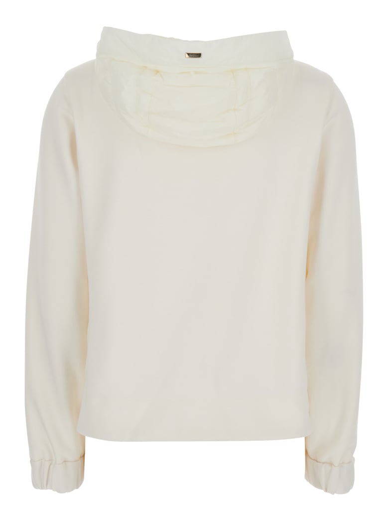 puffer jacket hooded white by Selfnex