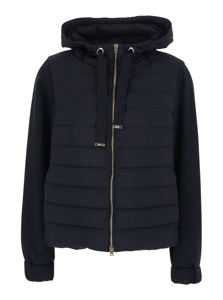 down jacket black cotton-tech by Selfnex