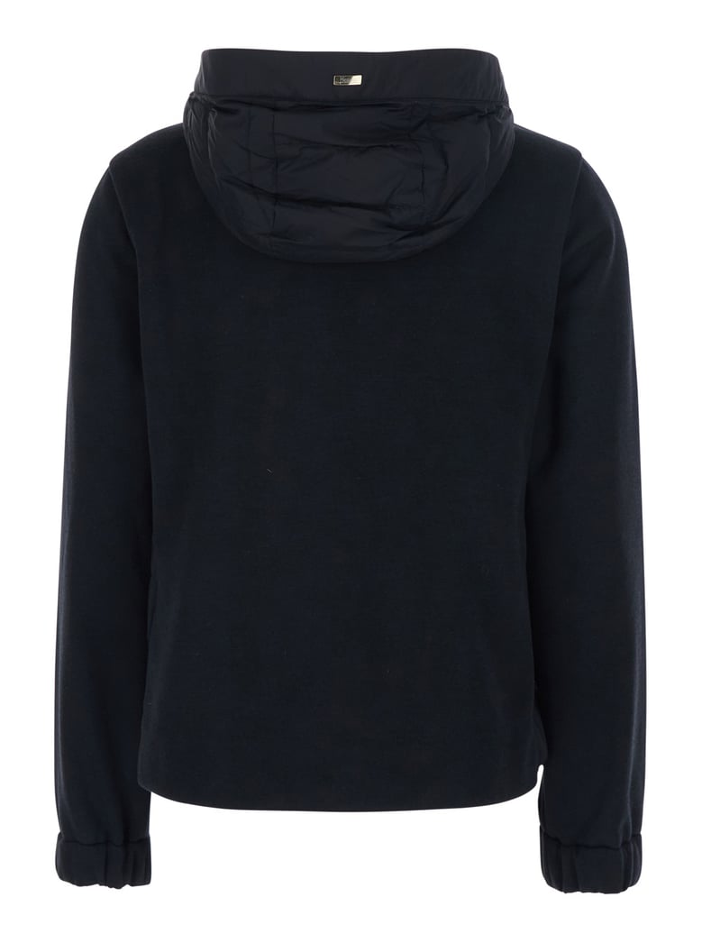 down jacket black cotton-tech by Selfnex