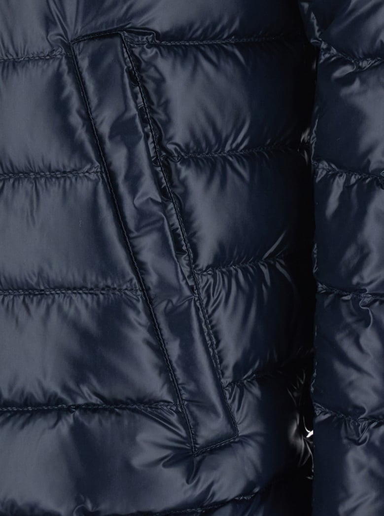 hooded puffer jacket blue by Selfnex