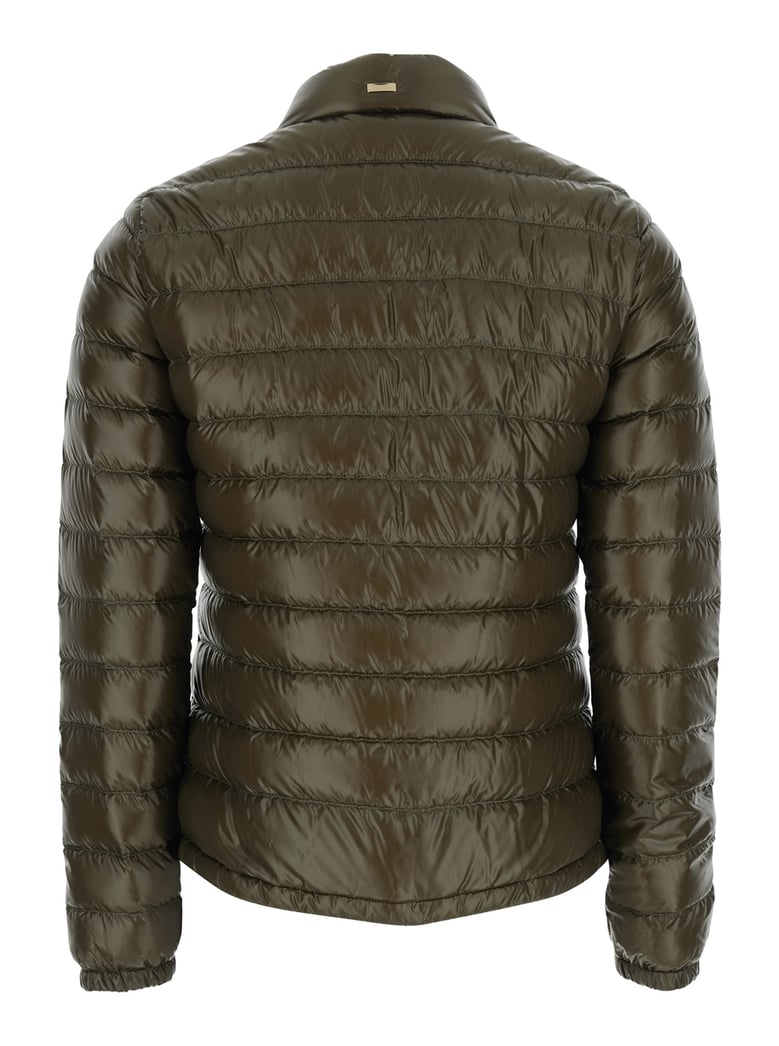 puffer jacket quilted green by Selfnex